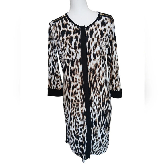 Chicos dress animal print Chicos size 0 USA size 4-6 - Picture 1 of 6